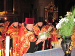 У Житомирі  урочисто зустріли прибуття чесних мощей -  правицю святого великомученика Димитрія Солунського, Мироточивого. 