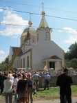 Єпископ Никодим освятив накупольні хрести Свято-Миколаївського храму