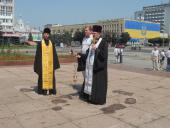 Священики єпархії взяли участь у святкуванні дня ВДВ у Житомирі.
